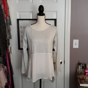 Grey and white tunic